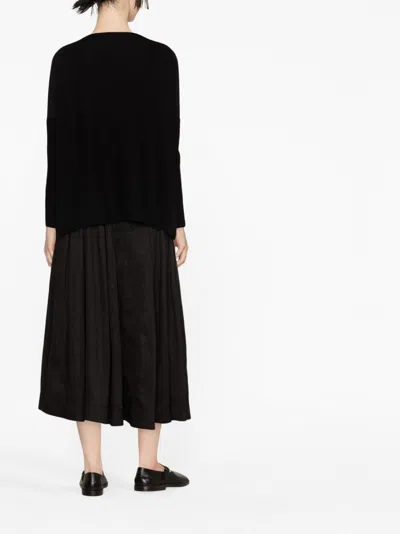 Daniela Gregis Knit Pullover Round Neck Front Pockets In Multi