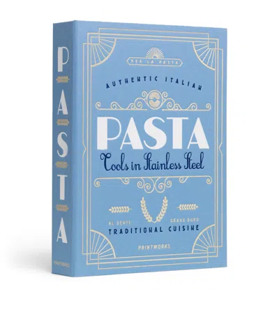 Printworks Pasta Essentials Gift Set Book In Bright Blue