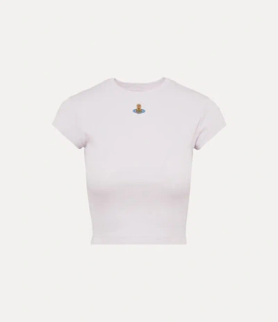 Vivienne Westwood Baby Peru T-shirt Rib Jersey Orchid S Women In White