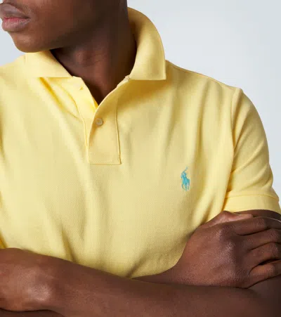 Polo Ralph Lauren Embroidered-logo Polo Shirt In Yellow