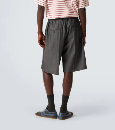 Plan C Wool Shorts In Black