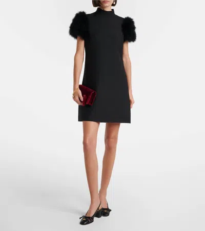 Valentino Garavani Valet Du Roi Slingback Pump In Mesh And Kidskin 60mm Woman Black 41.5 In Black