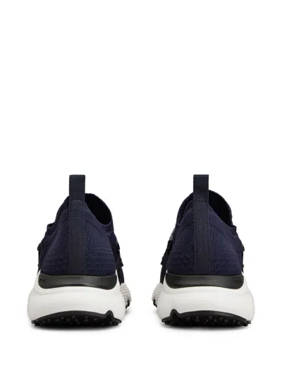 Tod's Sport Run 54c Calzino Catena Pelle Sneaker In Blue