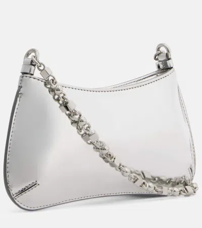 Jacquemus Le Petit Bisou Chain Rectangular Shoulder Bag In Silver