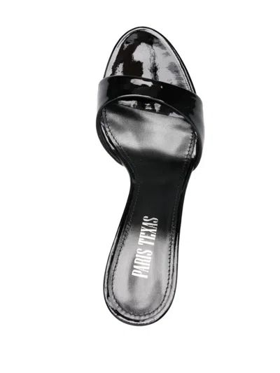 Paris Texas Patent Leather Lidia Mules 70 In Black