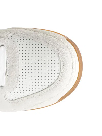 Valentino Garavani Signature Detail Ankle Padding Sneakers With Interchangeable Laces In White