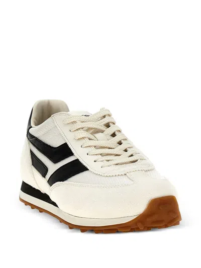 Tom Ford Low-profile White Sneakers With Black Leather Accents In White