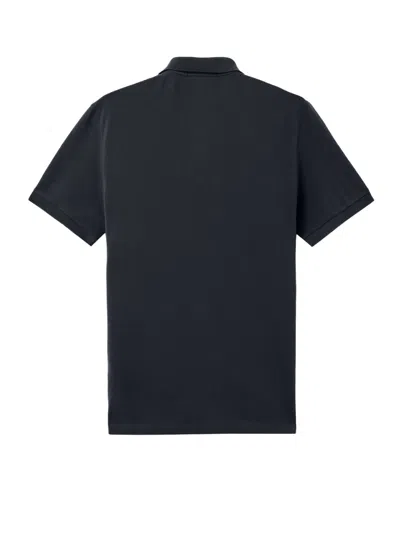 Stone Island Mens Black Brand-patch Regular-fit Stretch-cotton Polo Shirt Xl