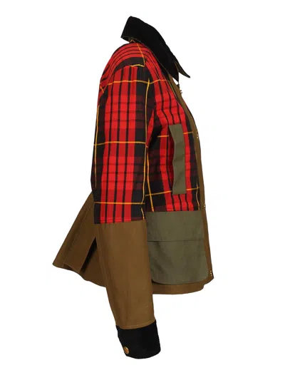 Alexander Mcqueen Mcqueen Deconstructed Tartan Ripstop Jacket In Multi