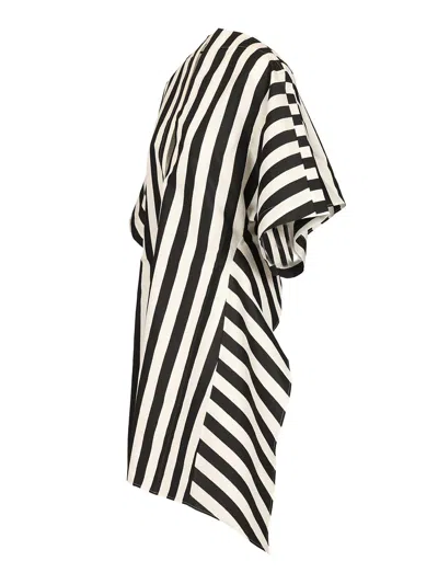 Jacquemus Womens Jacquard Medium Stripes Moisson Striped Cotton And Silk Tunic In Multi