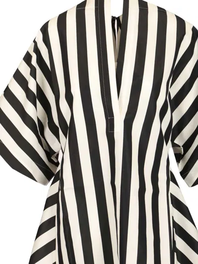 Jacquemus Womens Jacquard Medium Stripes Moisson Striped Cotton And Silk Tunic In Multi