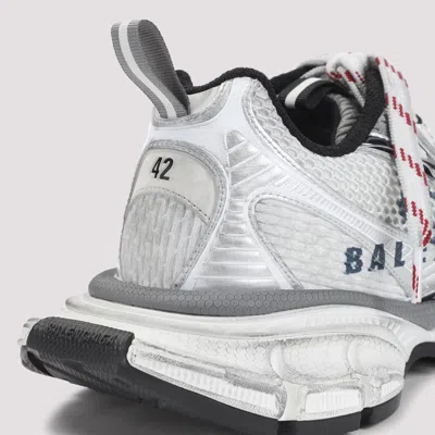 Balenciaga 3xl Split Logo Nylon And Mesh Sneakers In White