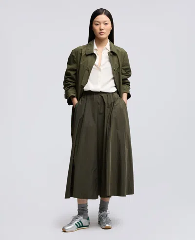 Aspesi Jupe Non Doublee En Polyester Technique In Green