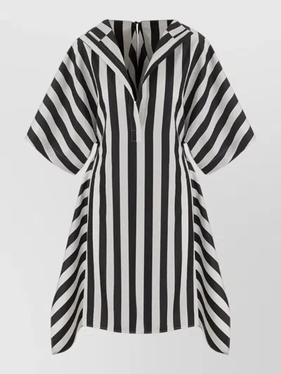 Jacquemus Womens Jacquard Medium Stripes Moisson Striped Cotton And Silk Tunic In Blue