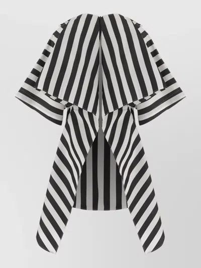 Jacquemus Womens Jacquard Medium Stripes Moisson Striped Cotton And Silk Tunic In Blue