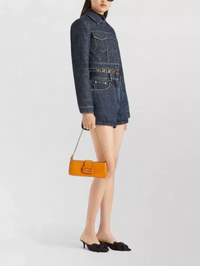 Fendi Brunello Cucinelli Striped Cotton T-shirt In Blue