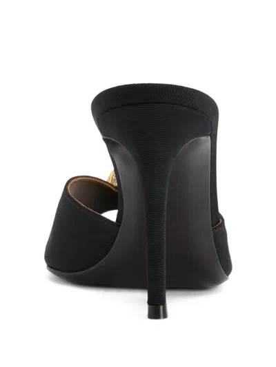 Giuseppe Zanotti Intriigo Cocktail 90 Embellished Faille Mules In Black