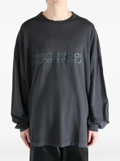 Essentials Long-sleeved Top In Gray