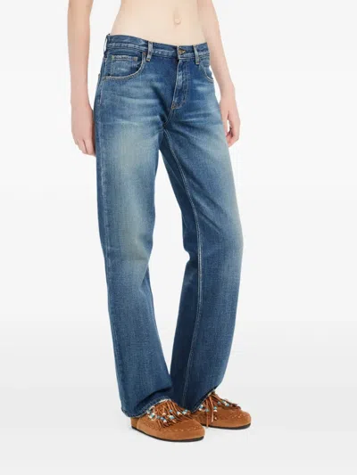 Alanui Blue Moon Jeans In Blue