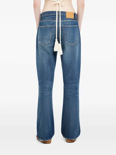 Alanui Blue Moon Jeans In Blue