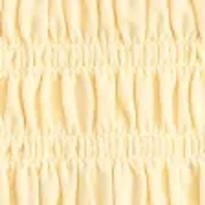 Abercrombie & Fitch 2-in-1 Reversible Smocked Top In Yellow