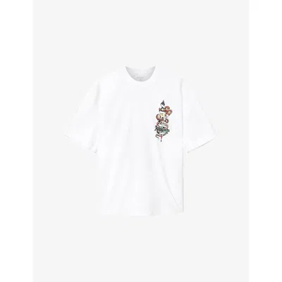 Allsaints Blade Oversized Fit Tee In White