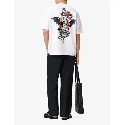 Allsaints Blade Oversized Fit Tee In White