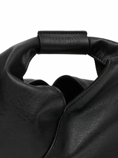 Mm6 Maison Margiela Triangular Silhouette Shoulder Bag With Distinctive Numeric Logo In Black