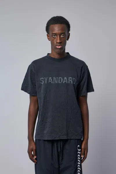 Balenciaga Standard Regular Fit T-shirt In Faded Jersey Clothing In Black