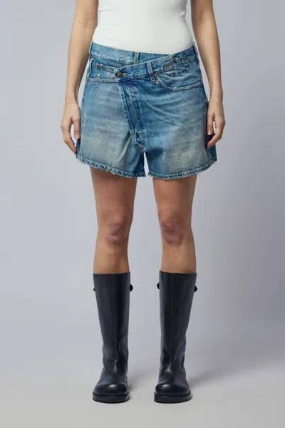 R13 Crossover Short In Blue