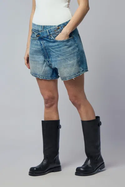 R13 Crossover Short In Blue