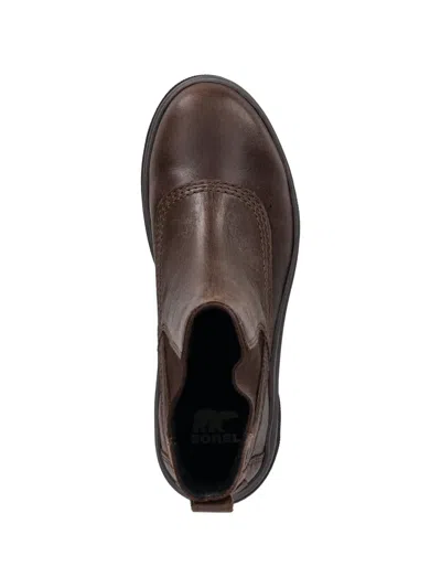 Sorel Joan Pull-tab Chelsea Boots In Brown