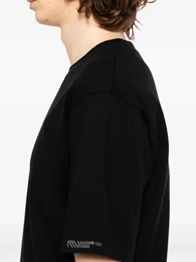 Massimo Osti Studio Crew Neck T-shirt In Black