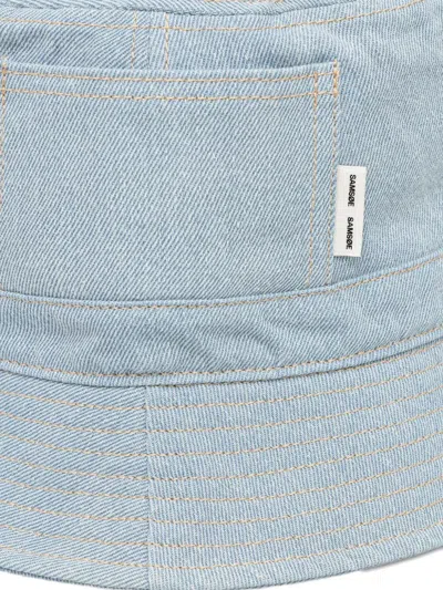Samsoe & Samsoe Samory Denim Bucket Hat In Blue