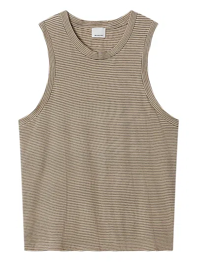 Isabel Marant Dervins T-shirt In Brown