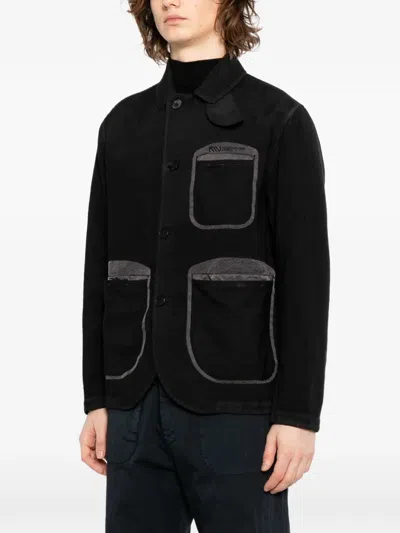 Massimo Osti Studio Buttoned Jacket In Black