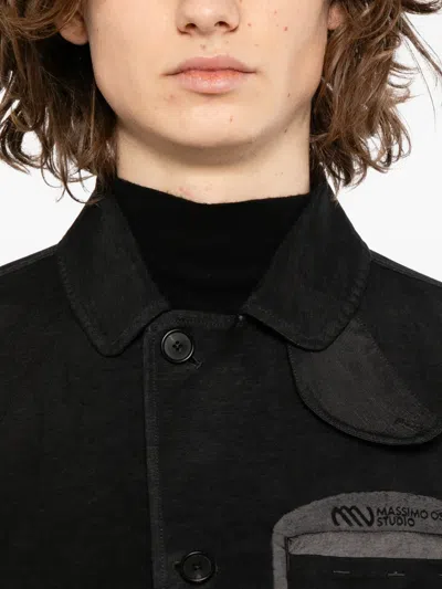 Massimo Osti Studio Buttoned Jacket In Black