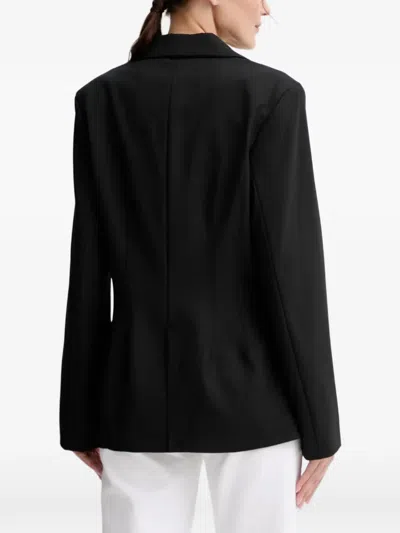 Samsoe & Samsoe Notched-lapel Blazer In Black