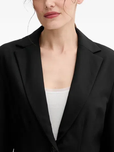 Samsoe & Samsoe Notched-lapel Blazer In Black
