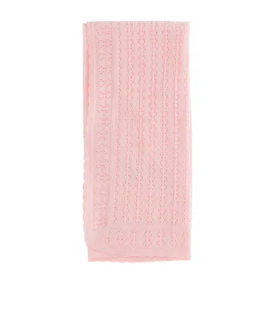 Fendi Rectangular Baby Blanket In Pink