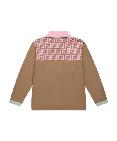 Fendi Long-sleeved Jacket In Brown