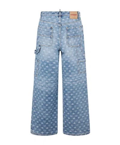 Dsquared2 Belt-loop Multiple-pocket Jeans In Blue