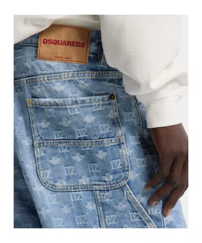 Dsquared2 Belt-loop Multiple-pocket Jeans In Blue