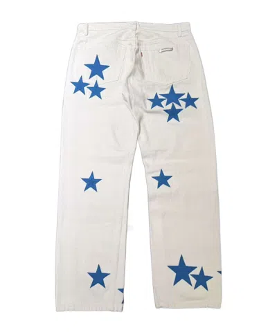 Chrome Hearts Belt Loop Jeans In White