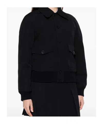 Apc A.p.c. Long-sleeved Buttoned Jacket In Black