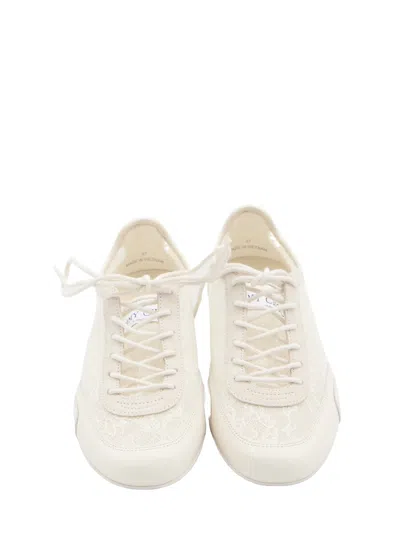 Jimmy Choo Beige Calf Leather Bos Taurus Athletic Sneakers In Neutral