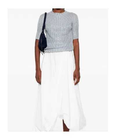 Ermanno Scervino Short Sleeve Sweater In Multi