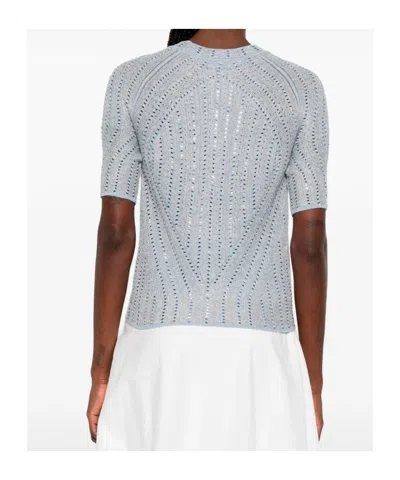 Ermanno Scervino Short Sleeve Sweater In Multi