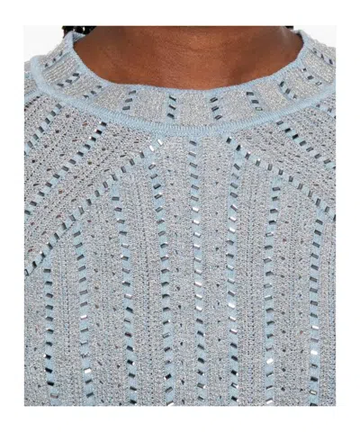 Ermanno Scervino Short Sleeve Sweater In Multi