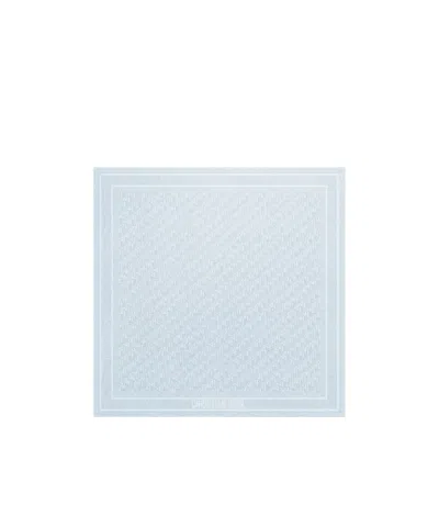 Dior Oblique Natte 70 Square Scarf In Blue